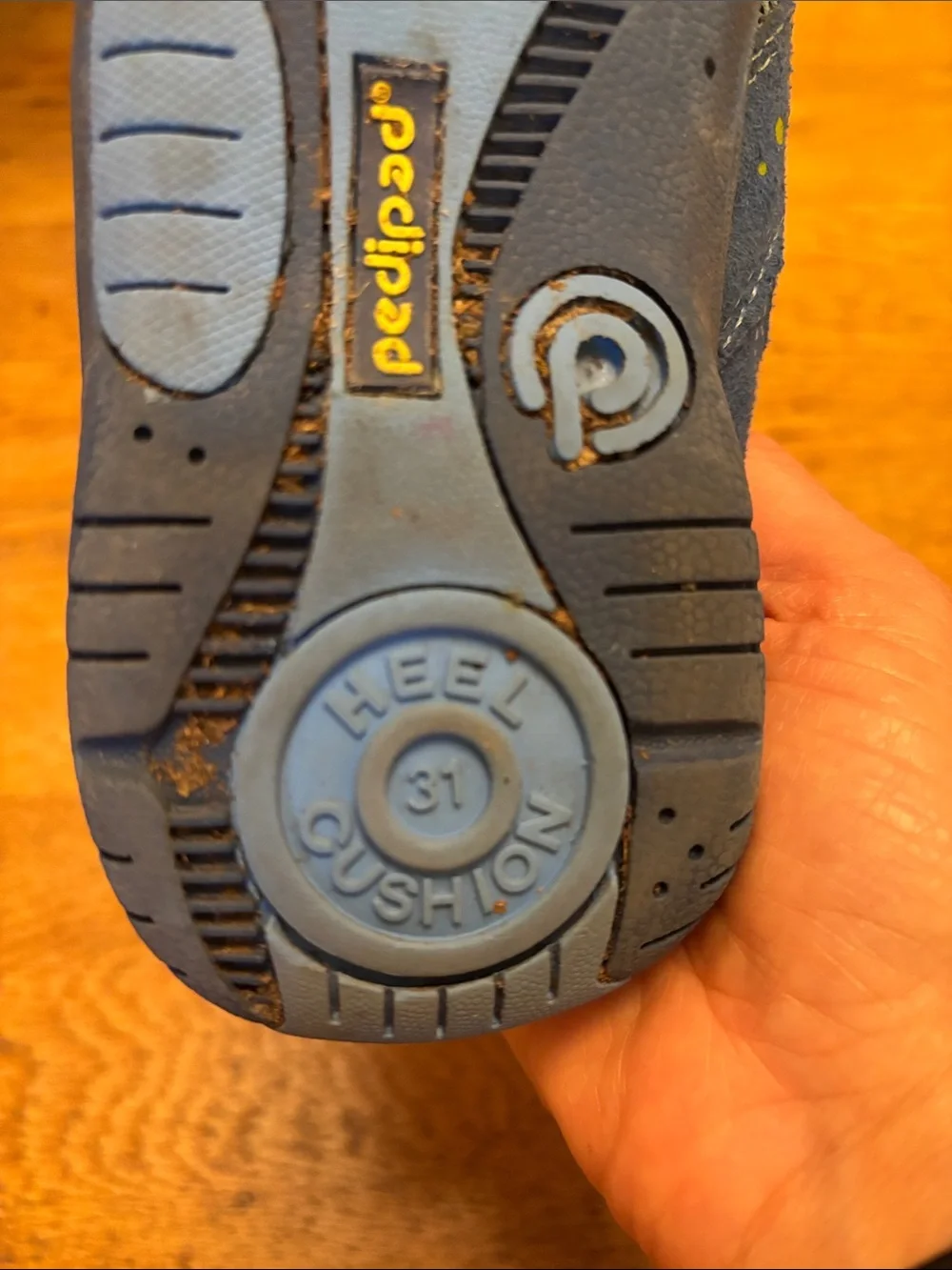 pediped Navy and Yellow Water Shoes